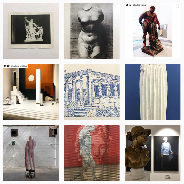 Pascal Bernard est par ailleurs à l'initiative du projet  #AntiqueContemporain sur Instagram, qui passe en revue les utilisations de l'Antiquité dans l'art contemporain récent  https://www.instagram.com/antiquecontemporain/