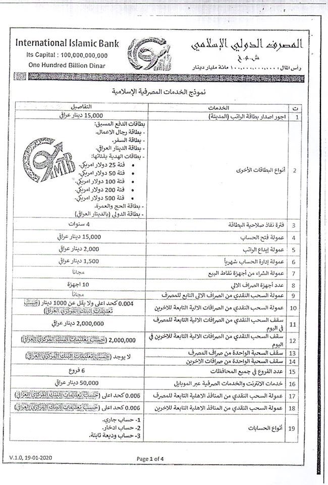 وزارة الدفاع العراقية Pa Twitter تنشر وزارة الدفاع Modmiliq العروض والخدمات وجداول الرسوم والملاحظات للمصارف المشاركة في توطين الرواتب منتسبي الوزارة لتكون متاحة لكافة منتسبي وزارتنا بما يسهل عليهم اختيار المصارف للاطلاع