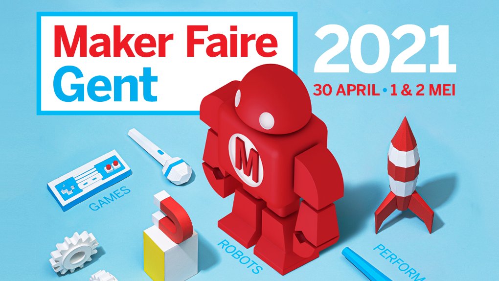 Maker Faire Gent keert terug in 2021! Groter en beter, back with a vengeance 👊 Blokkeer alvast in je agenda: 30 april, 1 &amp; 2 mei 2021.

We zien elkaar daar! 😁
makerfairegent.be

#makerfairegent #makerunite #weareallmakers