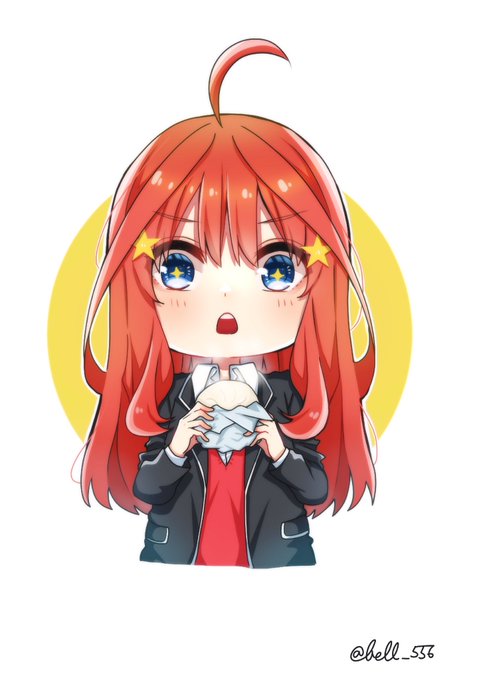ベルさんがTwitterに投稿した中野五月(五等分の花嫁)のイラスト。
