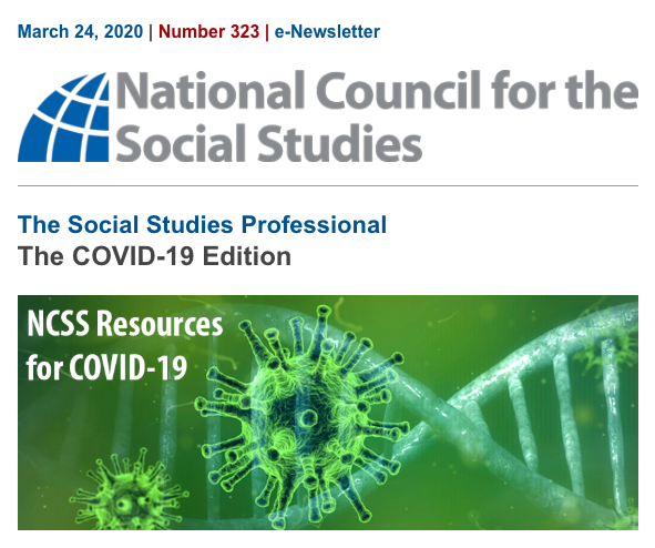NCSSNetwork's tweet photo. Today’s special edition of The Social Studies Professional is open access. Read it now, share this post, and sign up to receive it free year-round! https://t.co/Z35P0BZLeD https://t.co/QG45l5JLNI