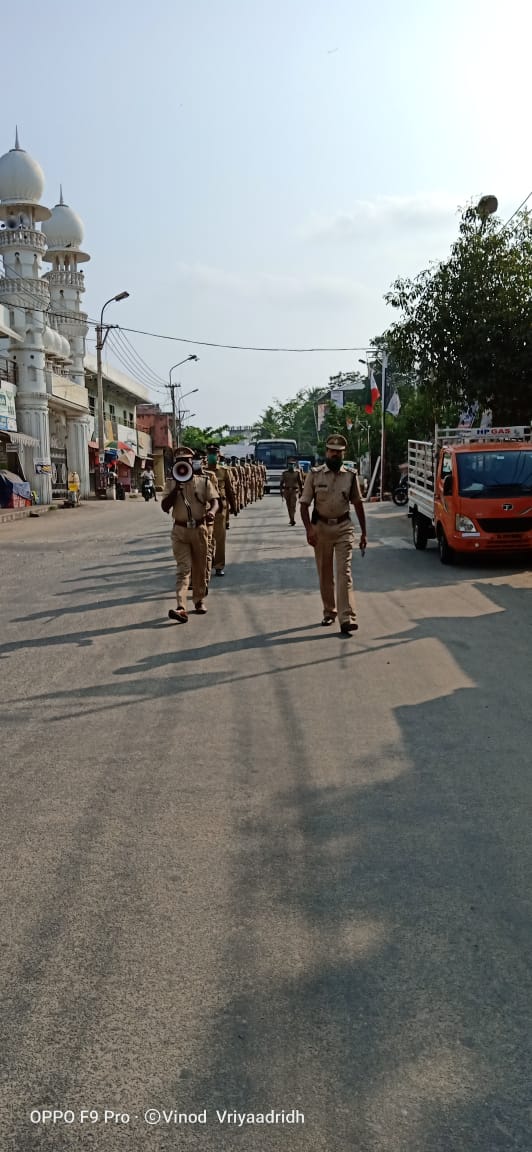 #covid19 #routemarch #poonthurapolice #jointhefightagaistcovid19