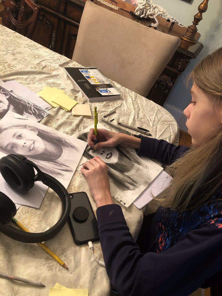 KatyKingTheArt's tweet image. Awesome GRDMS Artists creating art at home. The building might be closed but the learning is still happening! Proud of my artists for all their hard work and dedication to keep learning! #RCPSGoodNews @S_Stanton1023 #RCPSWorldClass @RCPSFineArts #learningkeepsgoing @PaulFromFox5