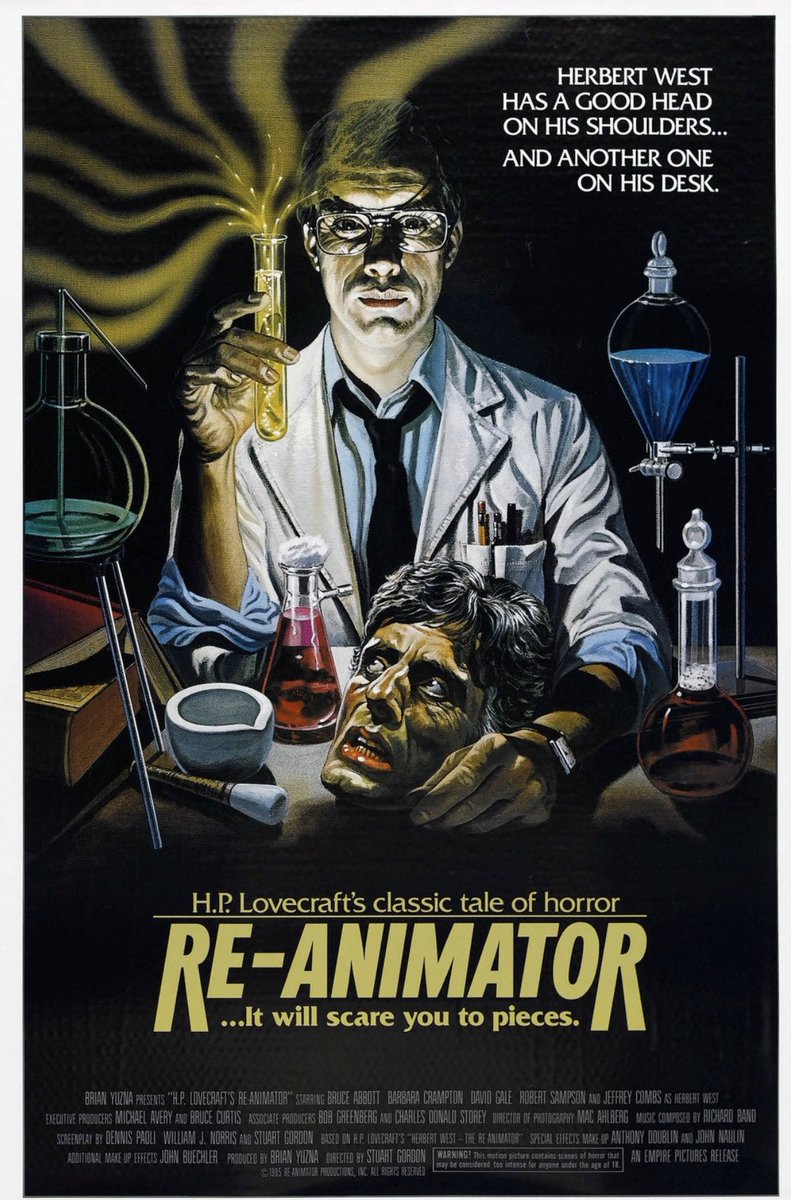 Director of REANIMATOR has died. #StuartGordon was a master of his (Love)craft, whose mad movies became part of my childhood currency, passed from friend to friend with an awed “You *have* to see this!” He even made it into my creative DNA: there is no @tuskthemovie without him.