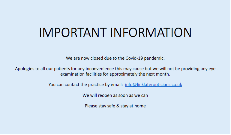 Linklater Opticians tweet media