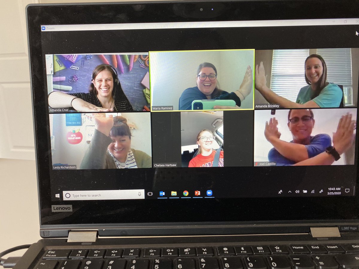 Ramirez6th's tweet photo. Hanging out waiting for our meeting to start. Needed a fun pic! High fives all around Brady Bunch style! #ACECubs  @MrsRichardsonL @joelcastilloii @amandacruz1022 @hartsaw_math5th @amandabrinkley4 https://t.co/faK4Nq1aZ8