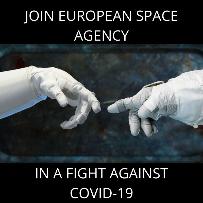 Got ideas that could help to fight the #COVID2019 pandemic? <a href="/esa/">European Space Agency</a> is looking for them! Find the info at: bit.ly/2WGkDpR <a href="/Space4Europe/">ESA Space Solutions</a>