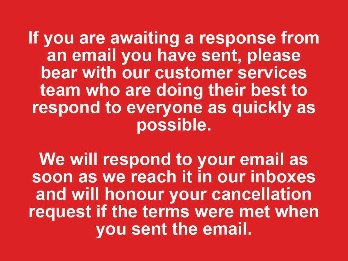 ‼️ ATTENTION CUSTOMERS ‼️ 

Please read the attached image:

You can also cancel your booking online at looking4.com/uk/members