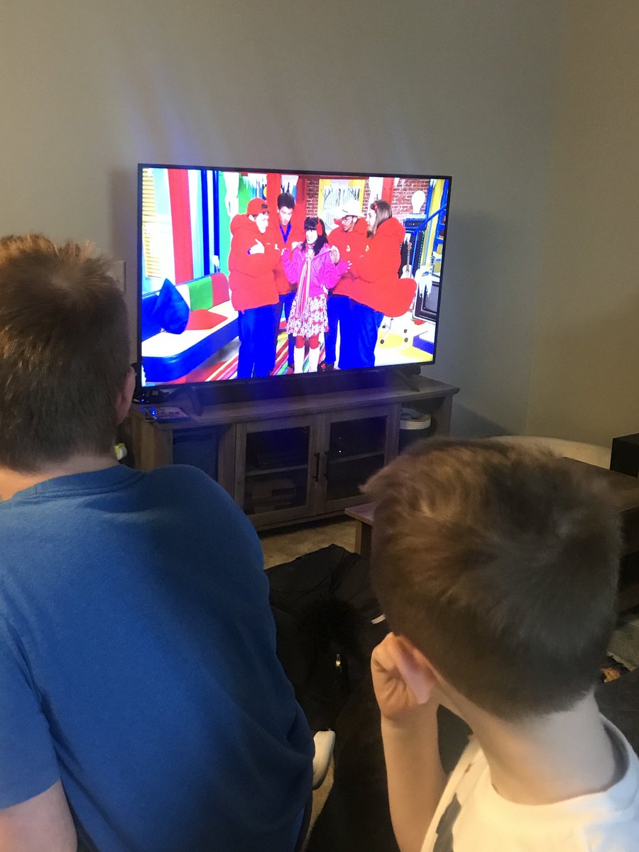 JimEllisMusic's tweet photo. Lunch break with the @iMovers on @disneyplus. Quote from 7 year old...”Dad, how do you know all of the words to the song about sunblock?” #NotAshamed #MoversRock https://t.co/4XjX6LTIas