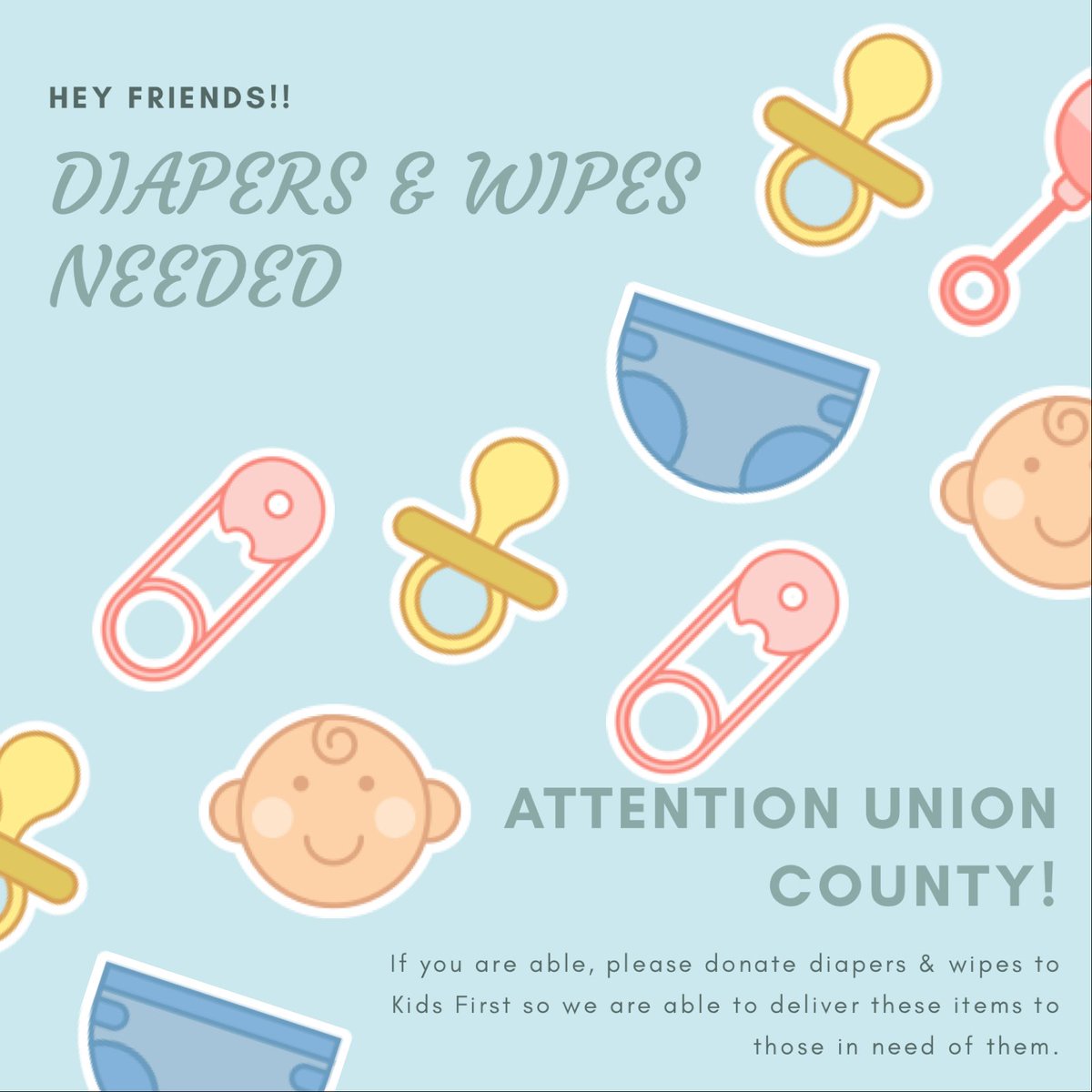 Kids First (@helpkidsfirst) on Twitter photo We are asking that you please donate diapers and wipes to Kids Firstโ we want to deliver these items to the families that really need them!!! ๐ถ๐ผโค๏ธ
DM for more info on how to donate!
#helpkidsfirst #covid_19 #coronavirus #charlottenc #charlotte #charity We are asking that you please donate diapers and wipes to Kids Firstโ we want to deliver these items to the families that really need them!!! ๐ถ๐ผโค๏ธ
DM for more info on how to donate!
#helpkidsfirst #covid_19 #coronavirus #charlottenc #charlotte #charity