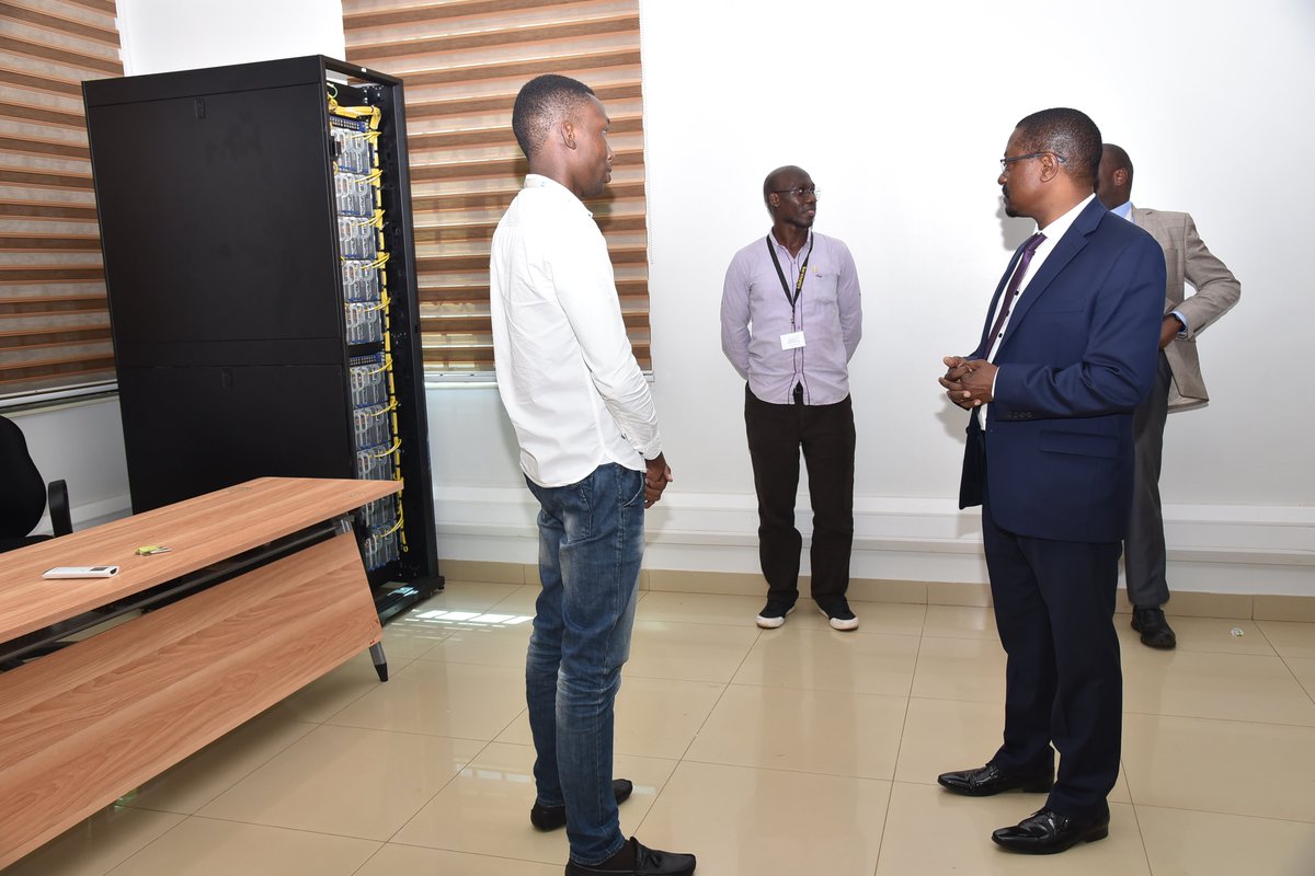 AceUganda's tweet photo. Excited to host the Eng. Andrew Kitaka E.D @KCCAUG @KCCAED today at the center led by E.D @akambugu @IDIMakerere  exchanging ideas about computational solutions for #COVID19  surveillance &amp; monitoring. https://t.co/pXMxuKfPhH