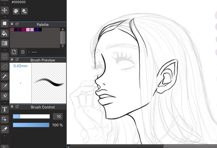 i already love how much easier it is to lineart! ? 