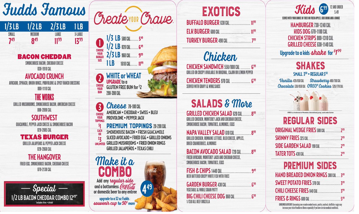 What’s for lunch LUBBOCK?!

FUDDRUCKERS IS OPEN
We have safe drive up curbside service. 🚗🍔 Come see us. ￼
Order online order.Fuddruckers.com
order via phone ☎️ 806-687-3833
or order right here