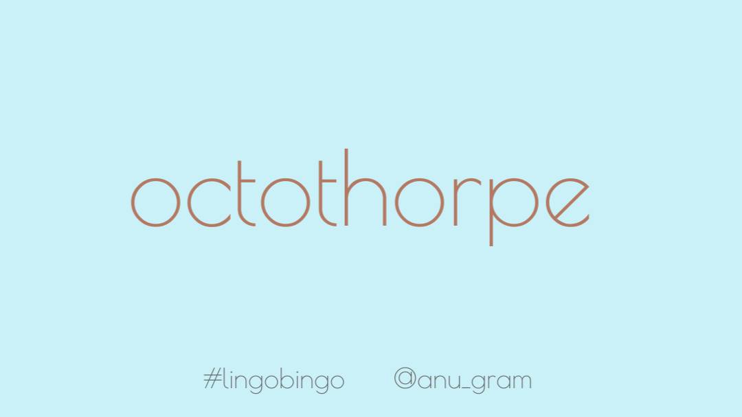 Did you know there's an actual term for the # sign?!It's called an 'Octothorpe' #lingobingo