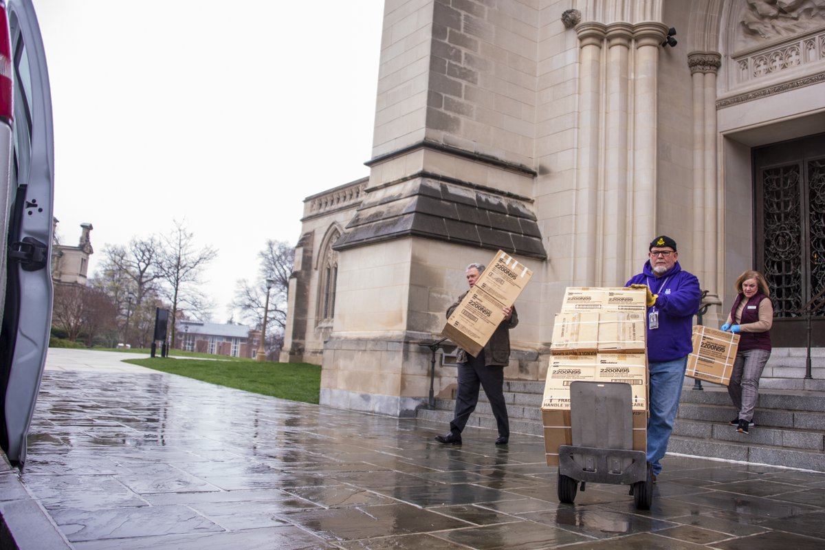 WNCathedral's tweet photo. Seek and ye shall find, apparently. 

Today @WNCathedral sent 3000 N95 masks to @MedStarGUH and 2000 to @ChildrensNatl after a stonemason found a forgotten stash in the Cathedral crypt. Certified by manufacturer as still good. https://t.co/UNAvhOPssx