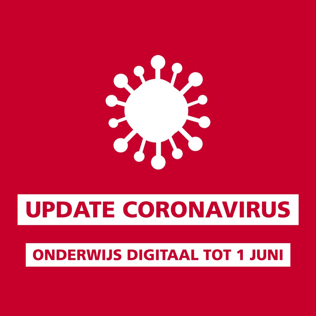 ❗BELANGRIJKE UPDATE❗
Vandaag is er besloten dat we, net als een aantal andere hogescholen, tot 1 juni doorgaan met het geven van online onderwijs. Tot deze datum zal er geen fysiek onderwijs meer plaatsvinden. Ga voor meer informatie naar coronavirus.avans.nl