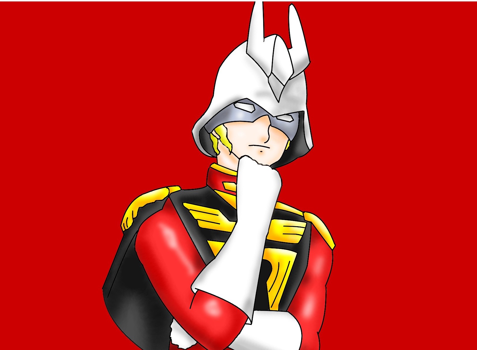 あさあさ ニャア大佐 Pa Twitter あまり絵は得意ではないが ガンダムのシャアと 実写版銀魂に出てくる六角精児さんのシャアと Ps1の実写版ガンダムに出てくるアゴシャア描いてみた 1日で3枚もシャア描くともう当分シャアは書かなくていいと思った 笑 T Co