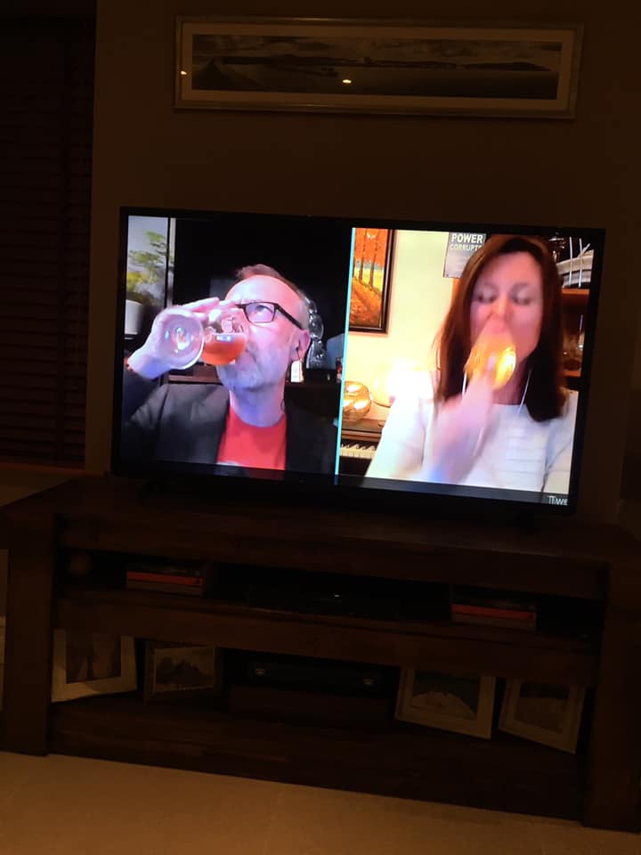 Last night was a brilliant night 2 for  #ShelfAnalysis with @jospainauthor and I drinking our way through the crisis Yes, you can watch back -  https://www.facebook.com/groups/therickosheabookclub/Episode 3 live from my sitting room tonight at 8 x