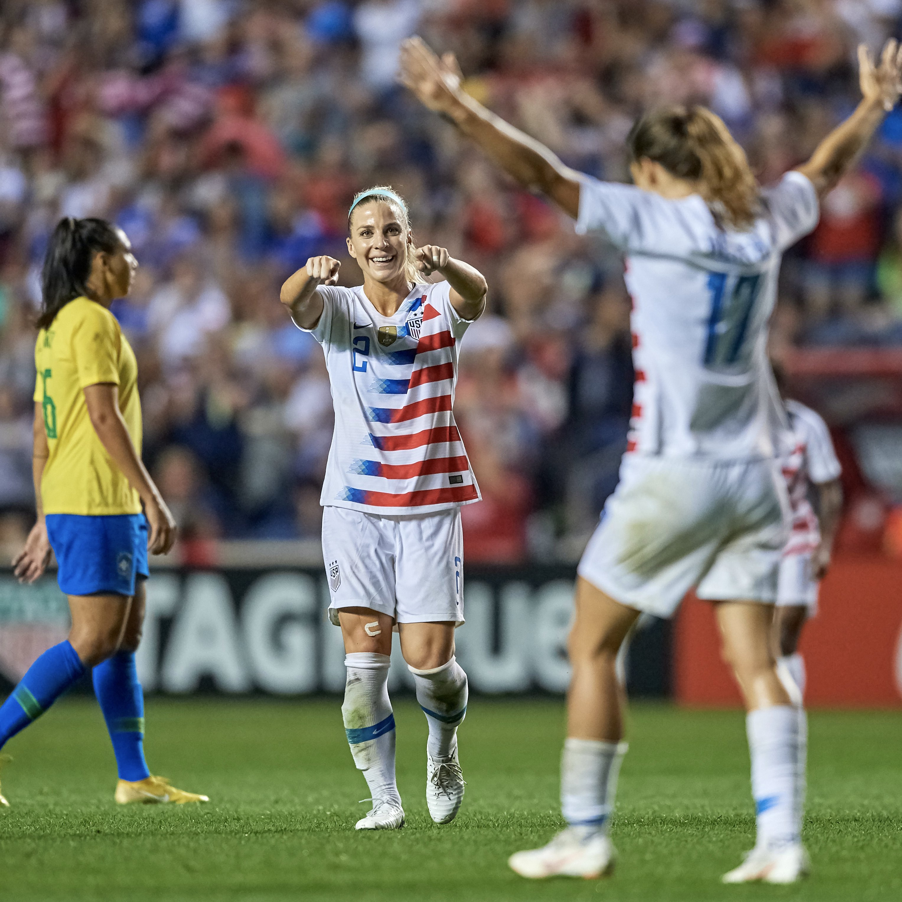 U.S. Women's National Soccer Team on X: We'll see 👉 𝗬𝗢𝗨 👈 tonight for  #USWNTClassics and our 2018 Tournament of Nations match against Brazil!  Streaming on , Twitter, Facebook and  at