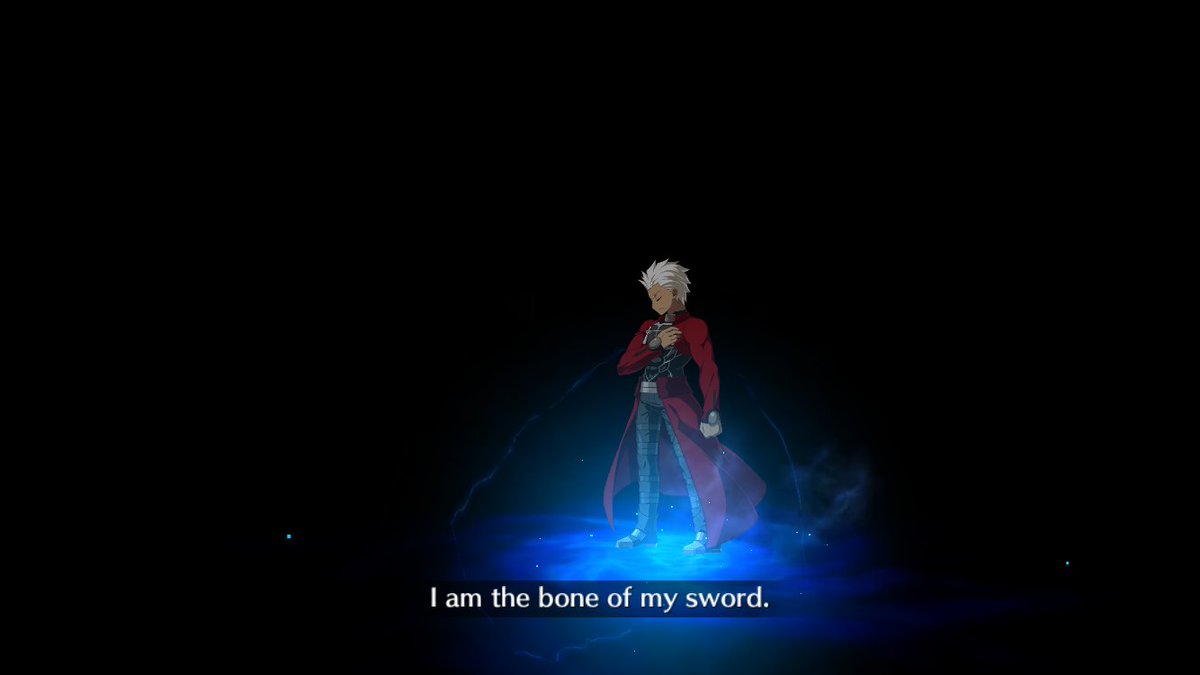 英語で読むfgo宝具bot Twitter પર I Am The Bone Of My Sword So As I Pray Unlimited Blade Works エミヤ アーチャー T Co Ehq5grnqxe