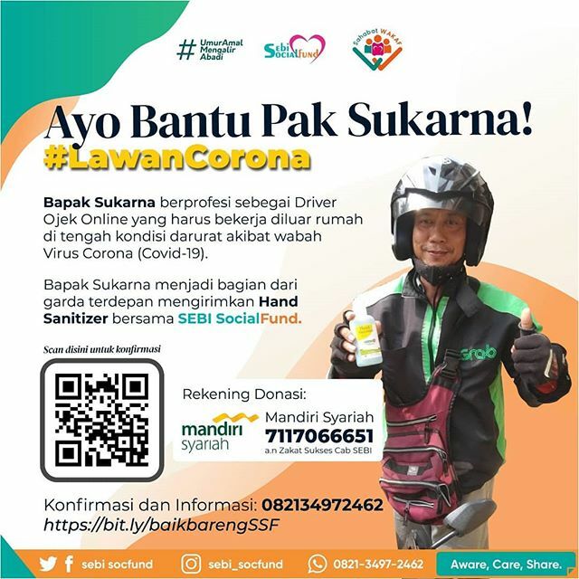 stei_sebi's tweet photo. [ Garda Tertedepan Tetap Tebar Kebaikan]

Assalamualaikum Sobat Kebaikan yang hari ini masih stay #dirumahaja, kita harus bersyukur karena dengan begitu kita tetap aman di rumah. lalu bagaimana dengan mereka yang masih harus berjuang di luar sana demi me… https://t.co/etqzQPk3RA https://t.co/uvugMEiEjm