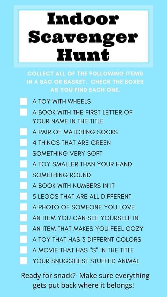 kwhite_ses's tweet image. Good morning Sharon School!  Are you ready for day 8?  Here is something to get you moving around inside on a rainy day! Post pics of  what you find!  @bitsbyBoomer @RvilleSchools