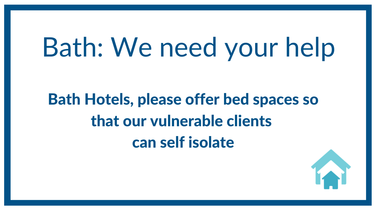 Request: We're calling on Bath hotels to help us and our clients out during this crisis. Please get in touch 🙏 We need spaces for our vulnerable clients to self isolate. 
somersetlive.co.uk/news/somerset-…