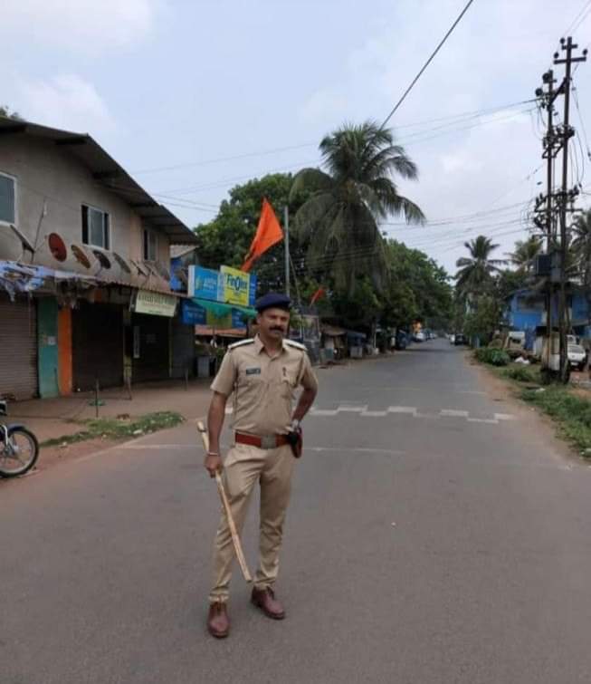 Police Sub Inspector Tejas Naik who was suspended from duty for hitting a man on Janata Curfew day was reinstated in service after massive support to him through social media.