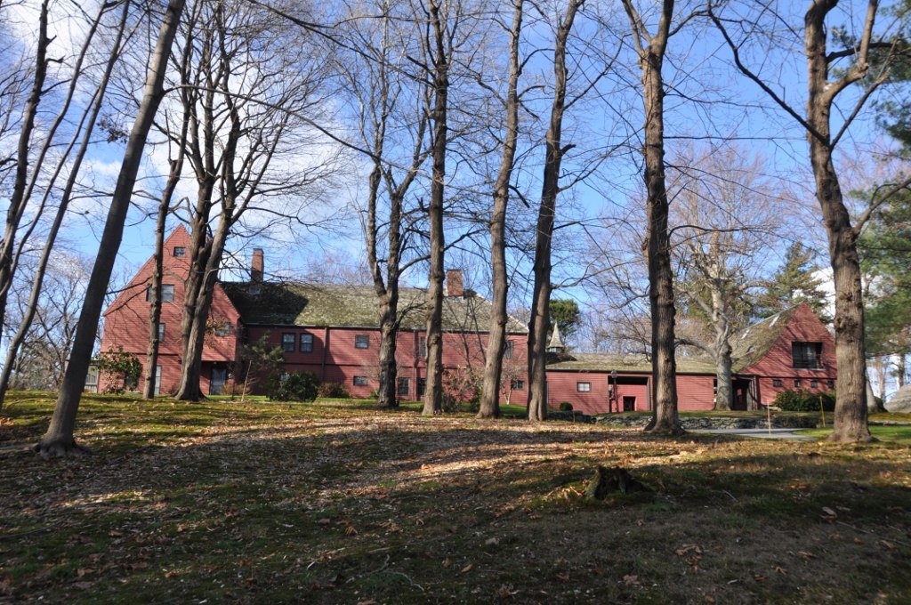 curious: an HH Richardson house, one of the last buildings he ever worked on, all be-turretted and be-shingled. now condos