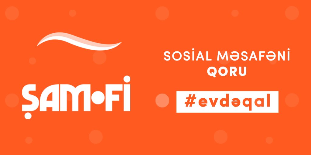 Dəyərli dostlar, məcburiyyət yaranmadığı halda çölə çıxmayın. Çıxacağınız təqdirdə sosial məsafəni qoruyun. Özünüzün, ətrafımızın sağlamlığı üçün! #evdəqal #gücümüzbirlikdədir #Covid19Out