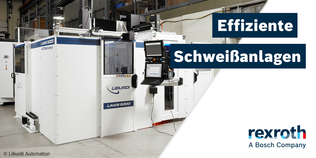 RexrothDACH's tweet photo. Wie schafft man es, die Montagedauer von 14 Arbeitstagen auf 3 Stunden zu verkürzen? Finde es heraus in unserer neuesten Erfolgsgeschichte: Vollautomatisches Dreiachssystem in #Liburdi Schweißanlage. https://t.co/aXyRHSIlU1 #Lineartechnik #BoschRexroth https://t.co/MYDhBMTsk2