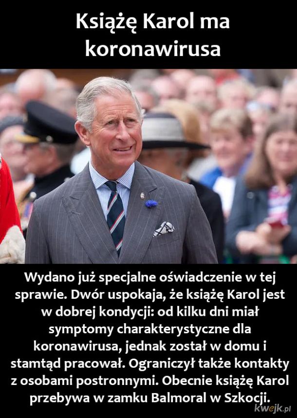 Kwejk Pl On Twitter Ksiaze Karol Zarazony Covid2019
