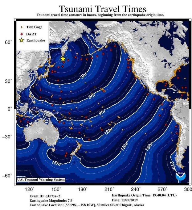 UrbitColombia's tweet image. #ULTIMOMINUTO terremoto de 7.8 cerca a Japón activa alerta de #Tsunami para Chile y Hawai. Olas llegarían en 20 horas