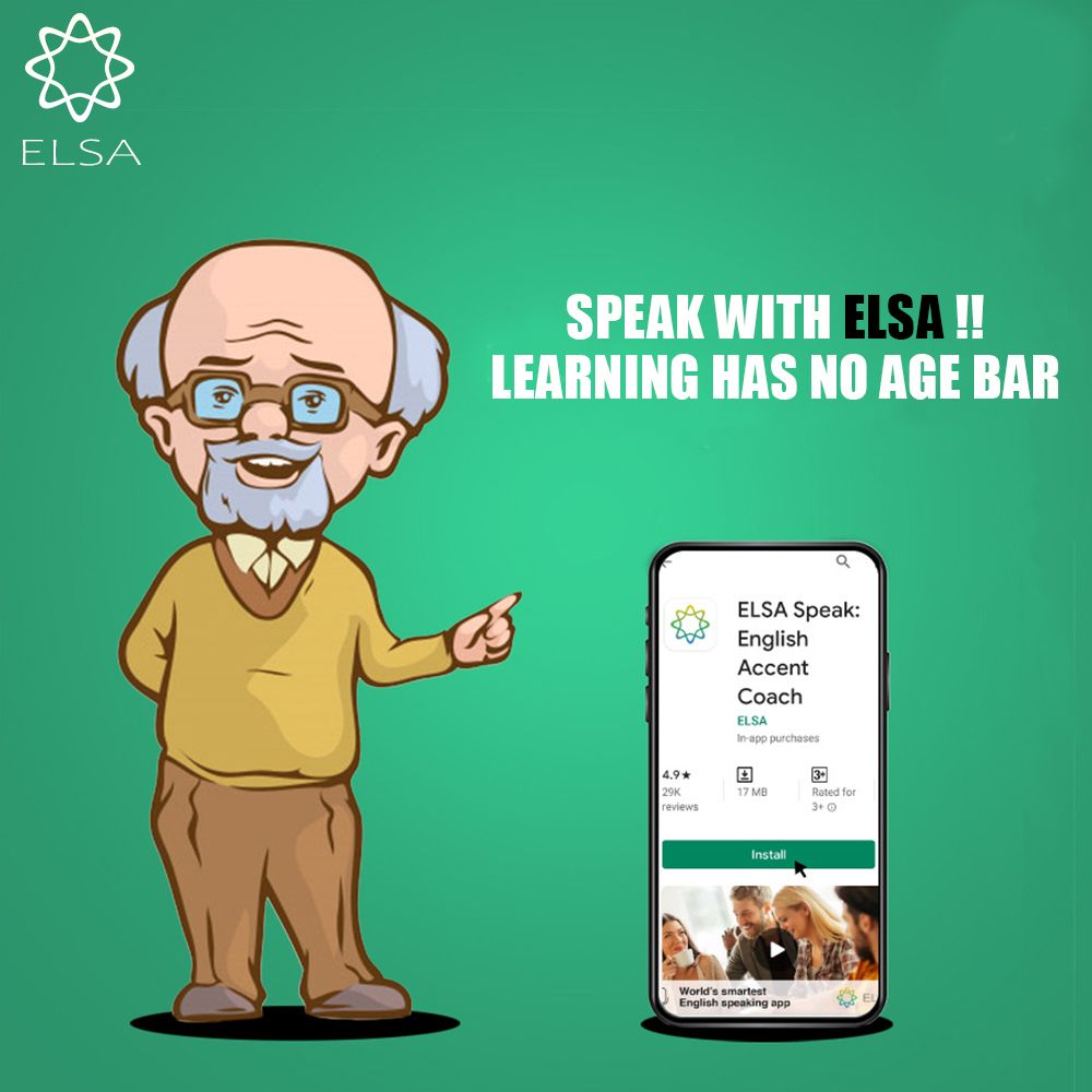 SpeakElsa's tweet image. Who says that learning has a certain age bar?
You can learn anything at any age and anytime.
Explore ELSA and give wings to your learning skills.
#DigitalTutor