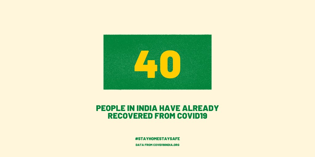  #Thread I want to spread some positivity at the time of gloom, anxiety & loss. Here's what I'll do. On this daily thread, I'll put up the no. of  #COVID19 recoveries in  #India. Each recovery is a step forward to ending the pandemic. Do  #retweet if you think this is worthwhile!