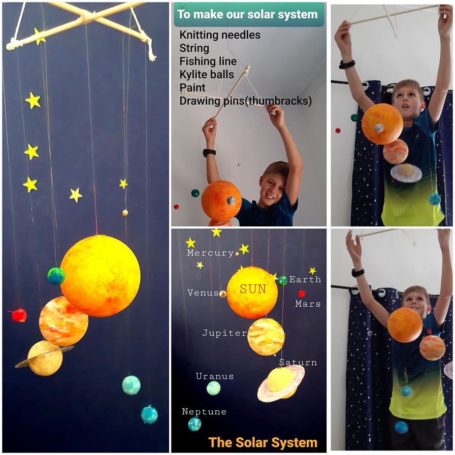Wolsey_Hall's tweet photo. Eight year old Kai from Zimbabwe sent us photos of his solar system project. How are you filling your time at home?
#homeschoolproject #craftprojectsforkids #onlinelearning https://t.co/upsNFPcUUk