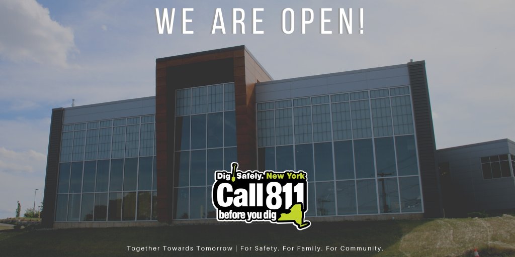 Your 811 is still operating! Our staff is answering your call from home to ensure your location request is processed and we protect our underground utilities. 
#CallBeforeYouDig