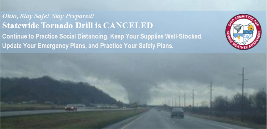 #EmergencyPrep is not just for COVID-19. Although the Statewide Tornado Drill is canceled, still practice home safety drills. Know what to do during a Tornado Warning. DUCK! Go DOWN to lowest level. Get UNDER something. COVER your head. KEEP in shelter until the storm has passed.