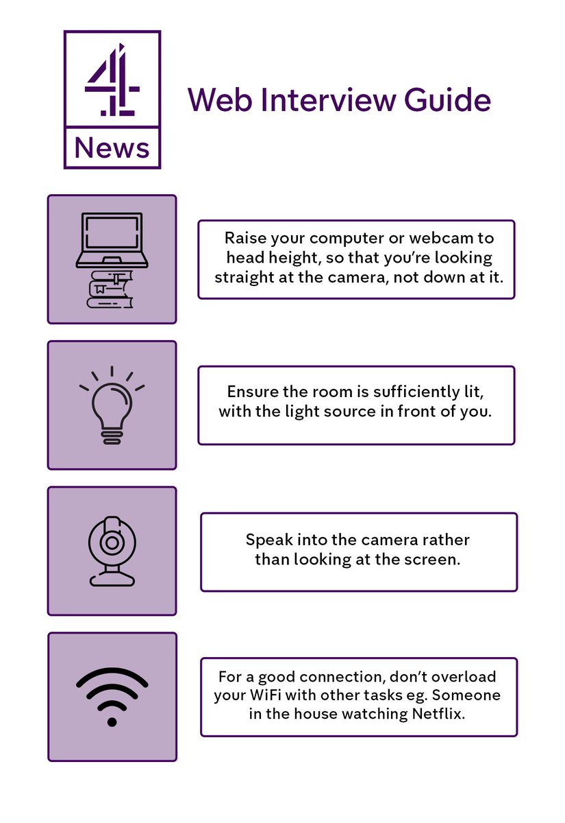 And to everyone video conferencing, zooming, housepartying and being interviewed : here’s our guide to making it feel more like a normal conversation. #C4News #SocialDistancing