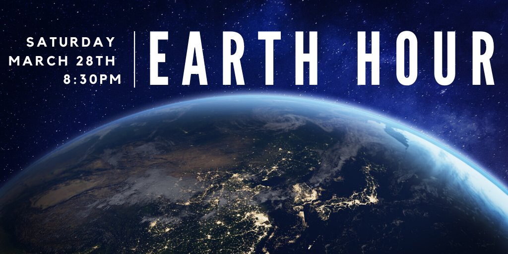 Hey #BurlON - Take part in #EarthHour this Saturday, March 28, 2020 at 8:30 pm your local time. Turn off the lights &amp; other electronics for one hour. "Help place the spotlight on nature - the world is watching." <a href="/earthhour/">Earth Hour Official</a> 

earthhour.org