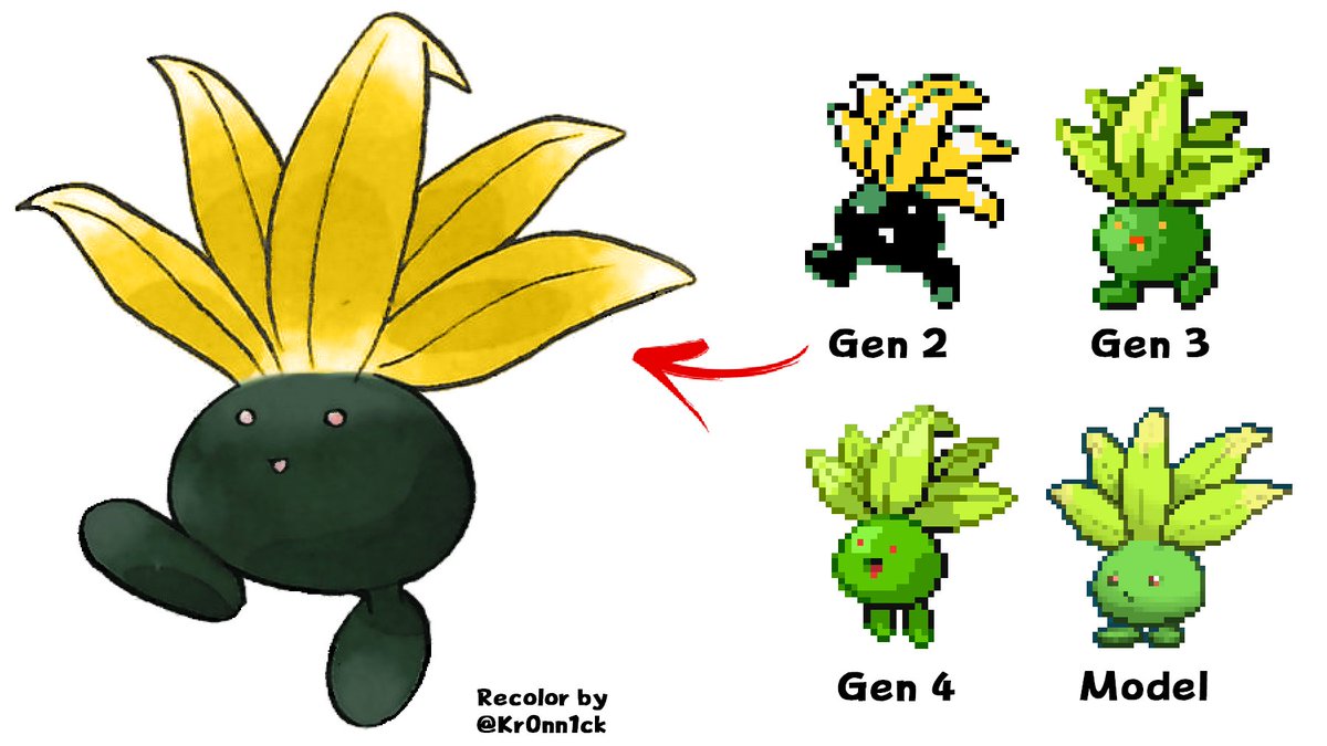 Oddish Shiny Pokemon didn't exist in Gen 1 -- they made their first ap...