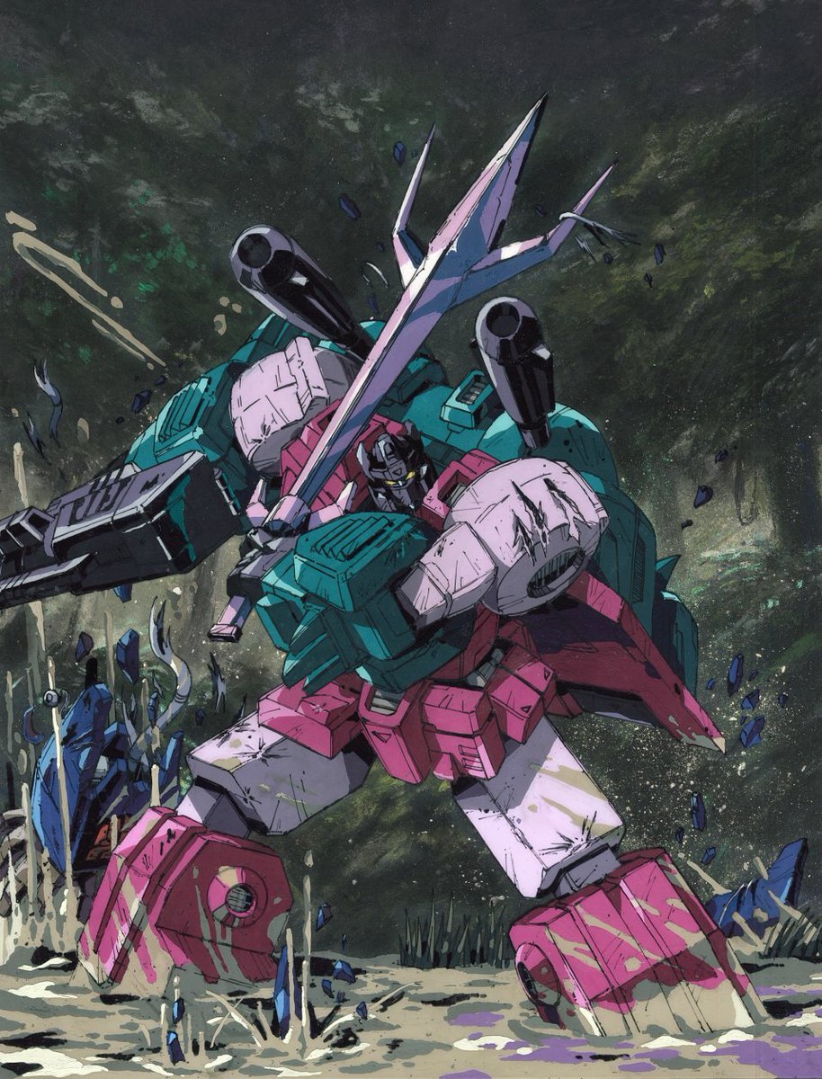 「#上手い下手は別にして自分の絵柄のここが好き
戦士に傷はつきもの、ということで機」|おおにしるいのイラスト