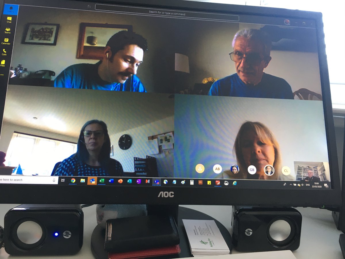 Obligatory picture of weekly meeting using Teams - it was good to see everyone and make it feel more like a regular Wednesday. Great to see us embracing the technology and collaborating effectively! @AECOMBuildPlace #FiscalIncentives #ThereIsMoreToUsThanYouMightThink