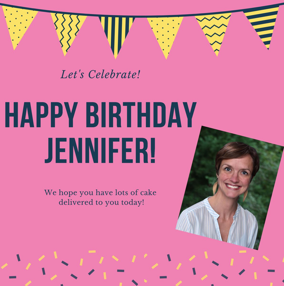 mdpublishing's tweet photo. Join us in wishing our office manager, Jennifer Godwin, a happy happy birthday!! 🎉 https://t.co/2y4KBJHyQj