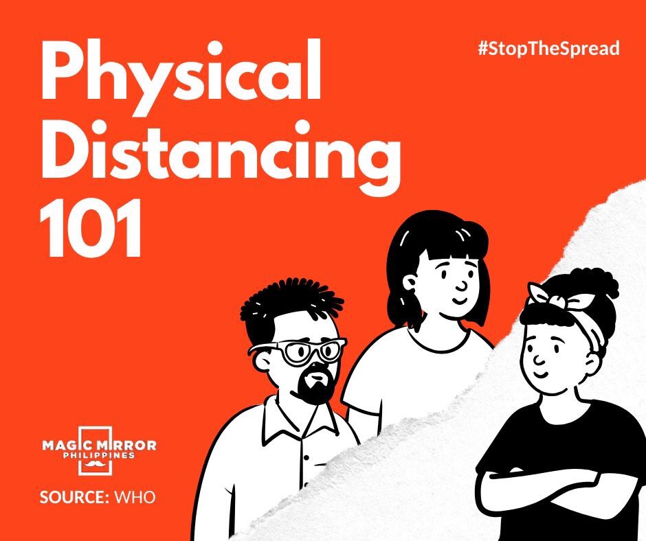 MagicMirrorPh's tweet photo. We're deeply saddened that events are affected due to the COVID-19 situation.😢 But all of this could be over soon if everyone will cooperate. 👍 Here are some guidelines about social/physical distancing so we can help #StopTheSpread of COVID-19. 🙅🏻‍♂️ https://t.co/jG9cD2SeMv