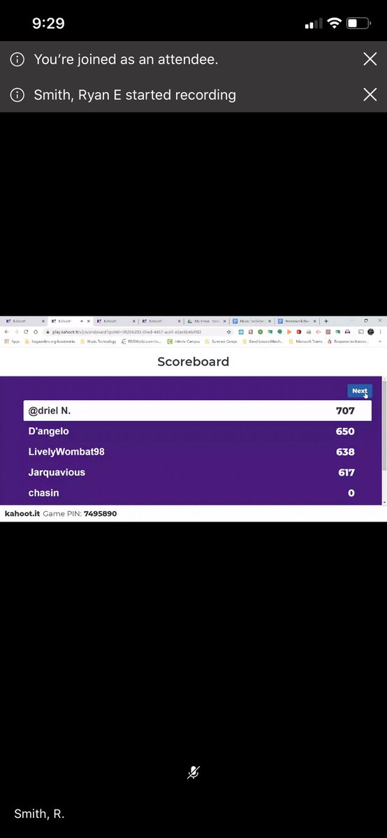 JarvisAdamsEdu's tweet photo. @CampCreekMiddle band students competing in @GetKahoot “Name the Note on the Piano” during this morning’s Band Live Lesson. #FCSrising #TeleFriendTeleSchool #TogetherWeThrive https://t.co/y9ZGhzSIKW