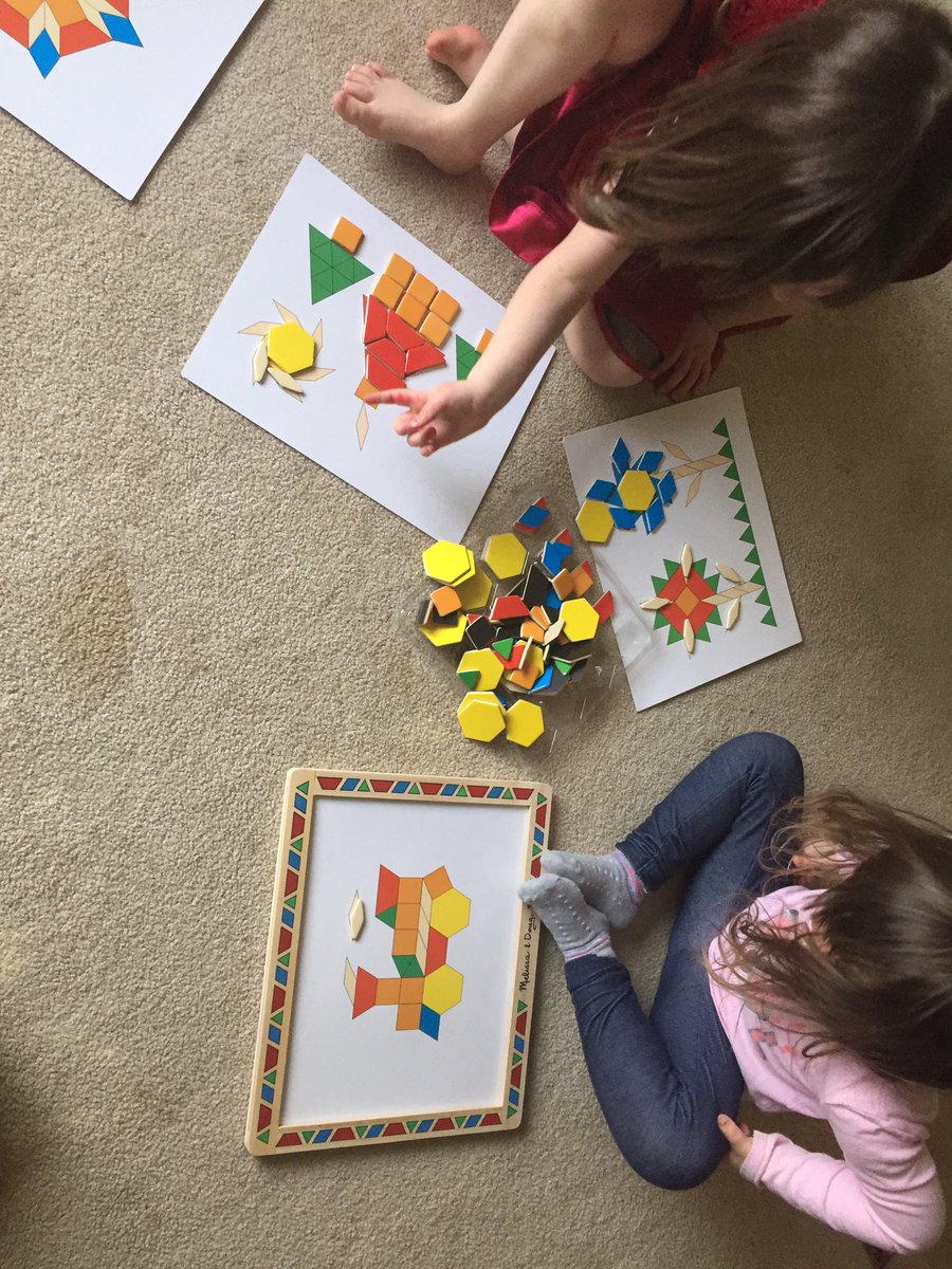 <a href="/MsNadon/">Ms Nadon</a> doing a little sequencing and patterning at home while we are social distancing. I keep hearing that “learning is fun mom”. <a href="/ParkviewPS/">Parkview PS</a> #learningisfun #handsonlearning