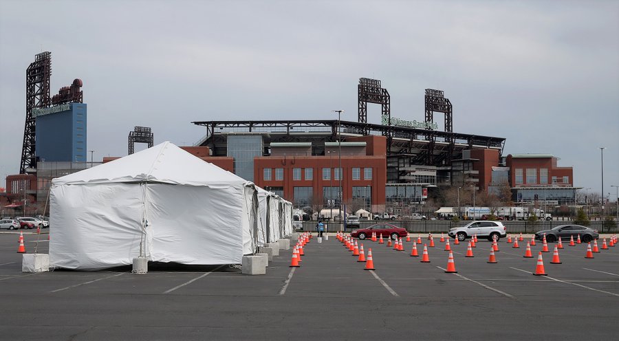 COVID-19 testing site at Citizen's Bank Park closed Wednesday due to weather