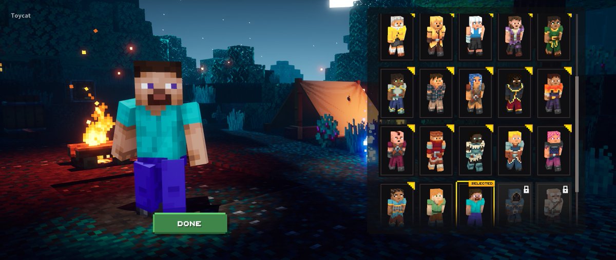 Get Minecraft Dungeons All Skin Names PNG