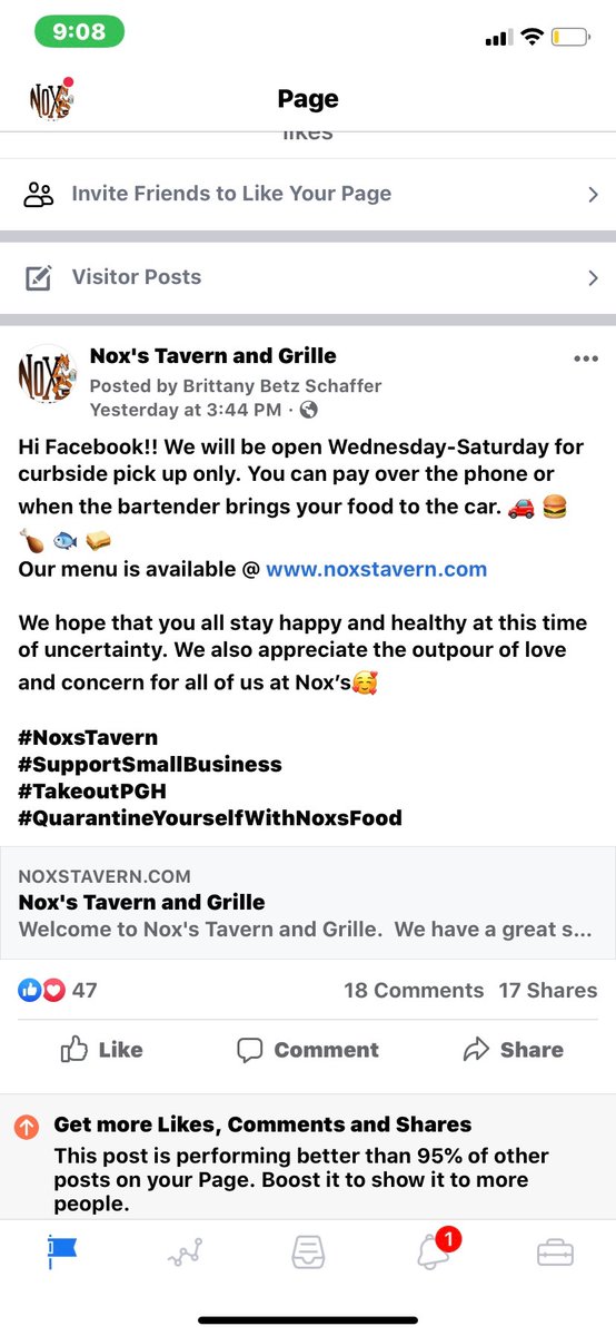 NoxsTavern's tweet image. We open up today. From 11-8 curbside pickup only.